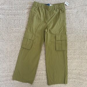 NWT Old Navy Pull-On Girl's Green Cargo Pants Size Medium